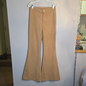 Flying Tomato Corduroy Flared Bell Botton 70's Retro Y2K Stretch Pants